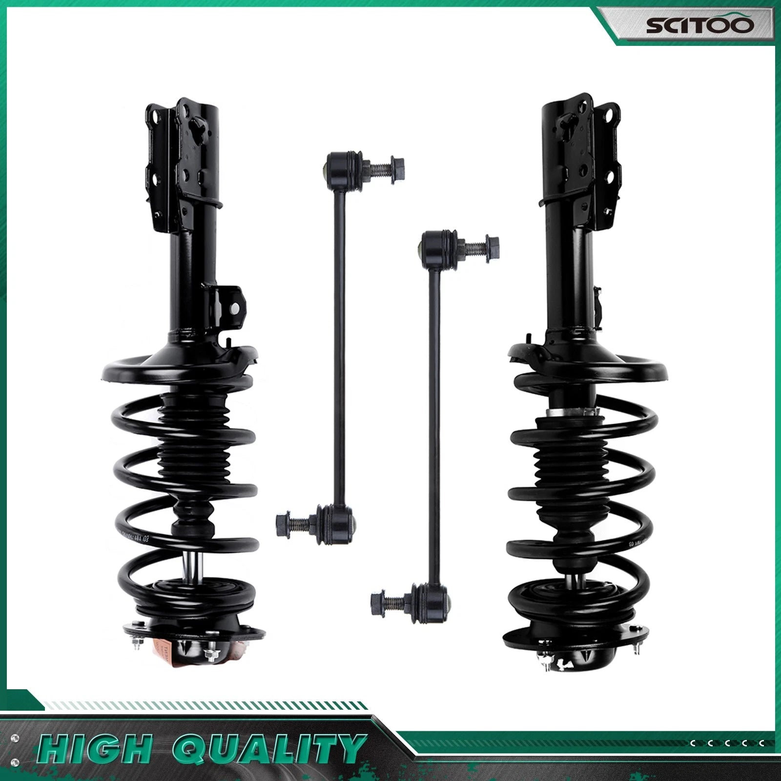 Front Strut w/ Coil Spring Sway Bar for Pontiac G6 (2005–2010), Malibu (2004–2012), Aura (2007–2009)