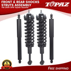 Set of 2 Front Struts with Coil Spring & Rear Shock for Toyota Tacoma (2005–2015)