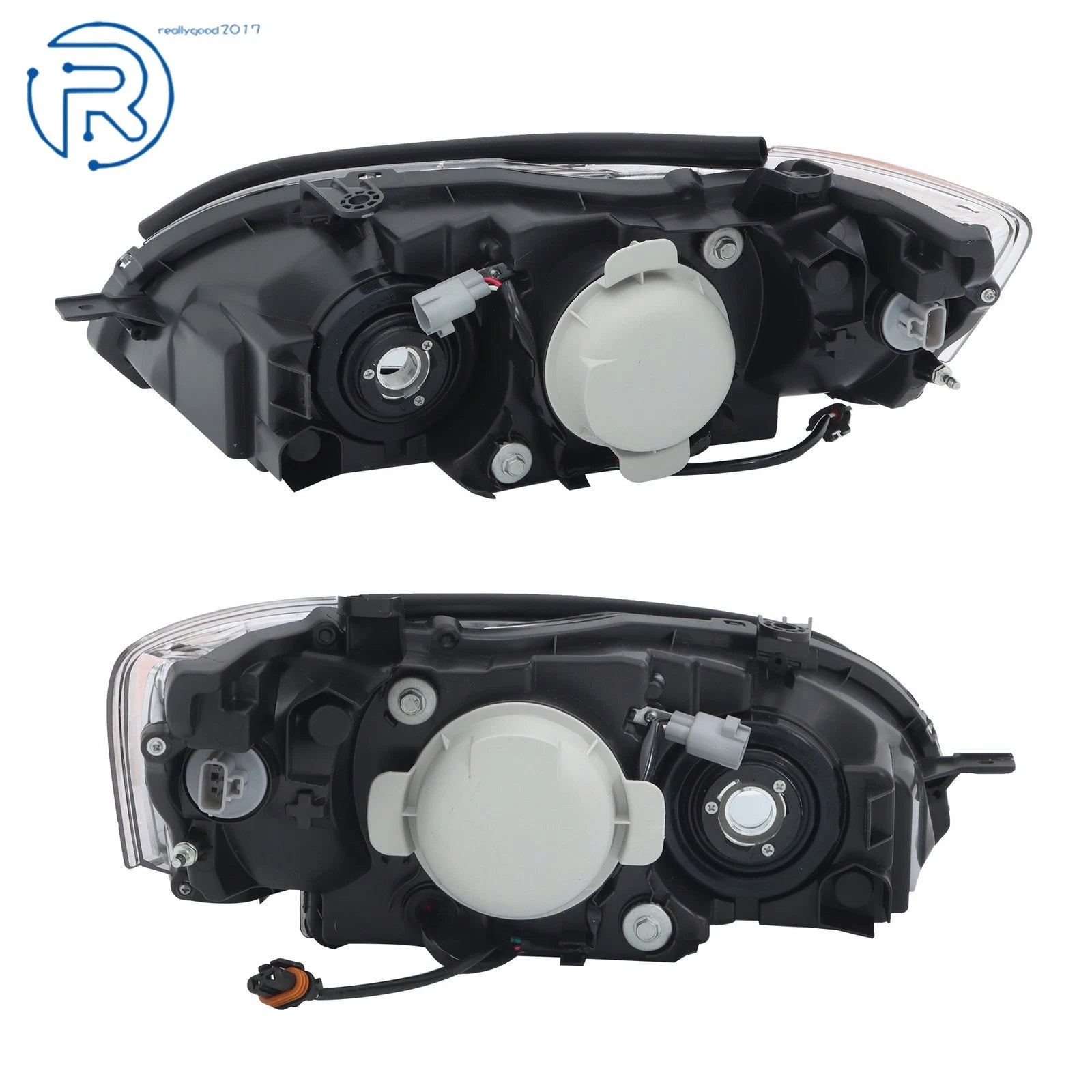 Set of 2 Halogen Headlights for Subaru Legacy/Outback (2005–2007) Chrome Housing