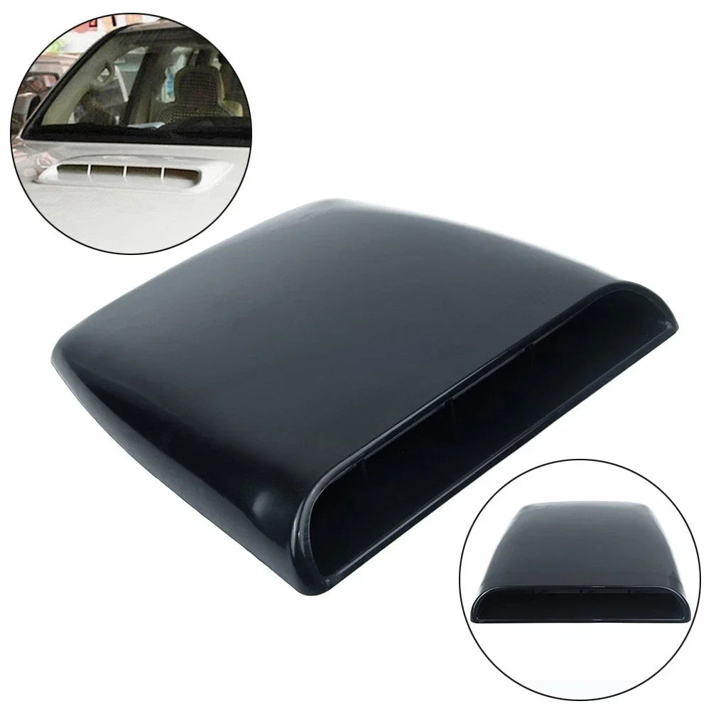 Glossy Black Air Flow Intake Vent Cover for Car Bonnet Hood Scoop (N/A)