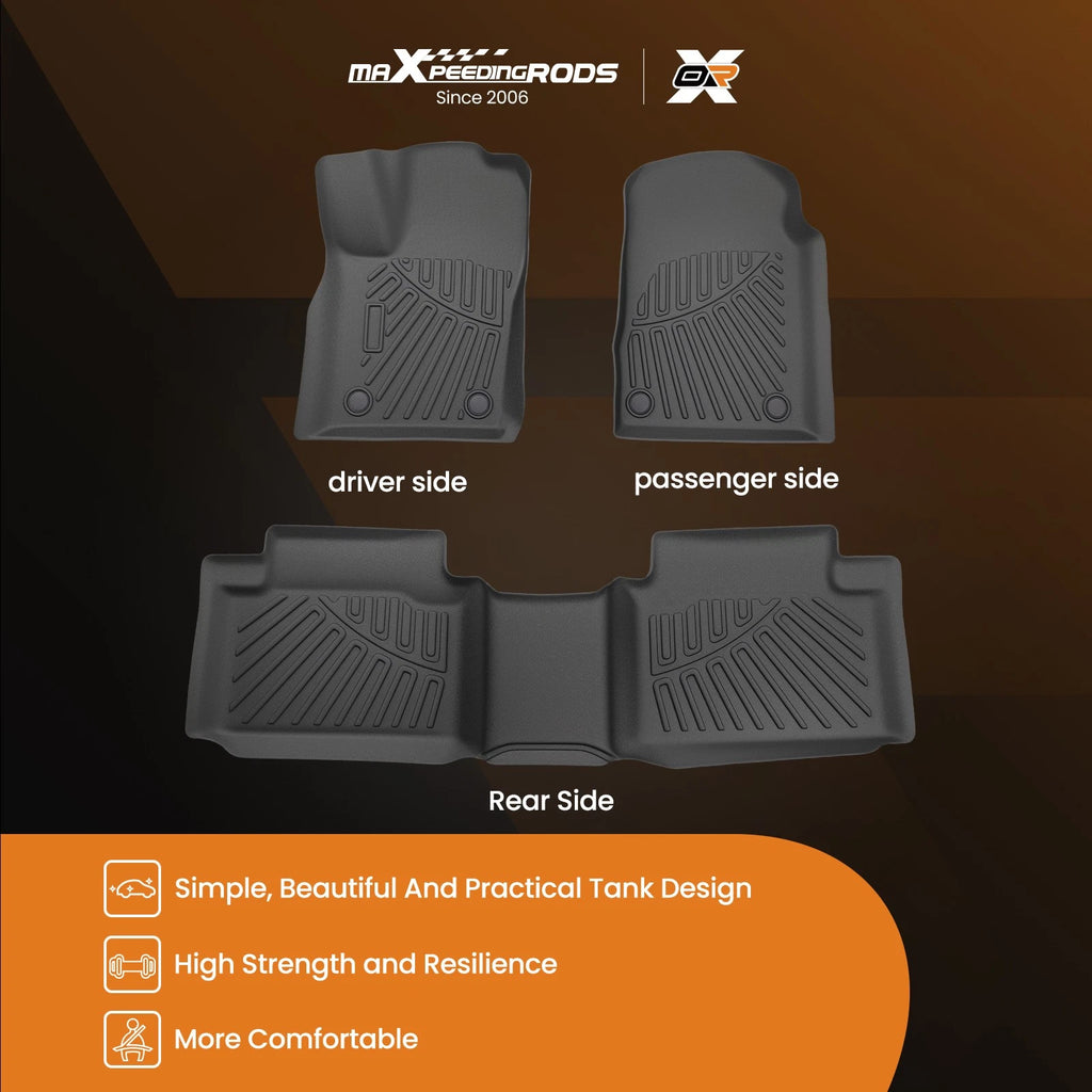 Set of 4 TPE Carpet Floor Mats for Dodge Durango Jeep Grand Cherokee (2016–2024)