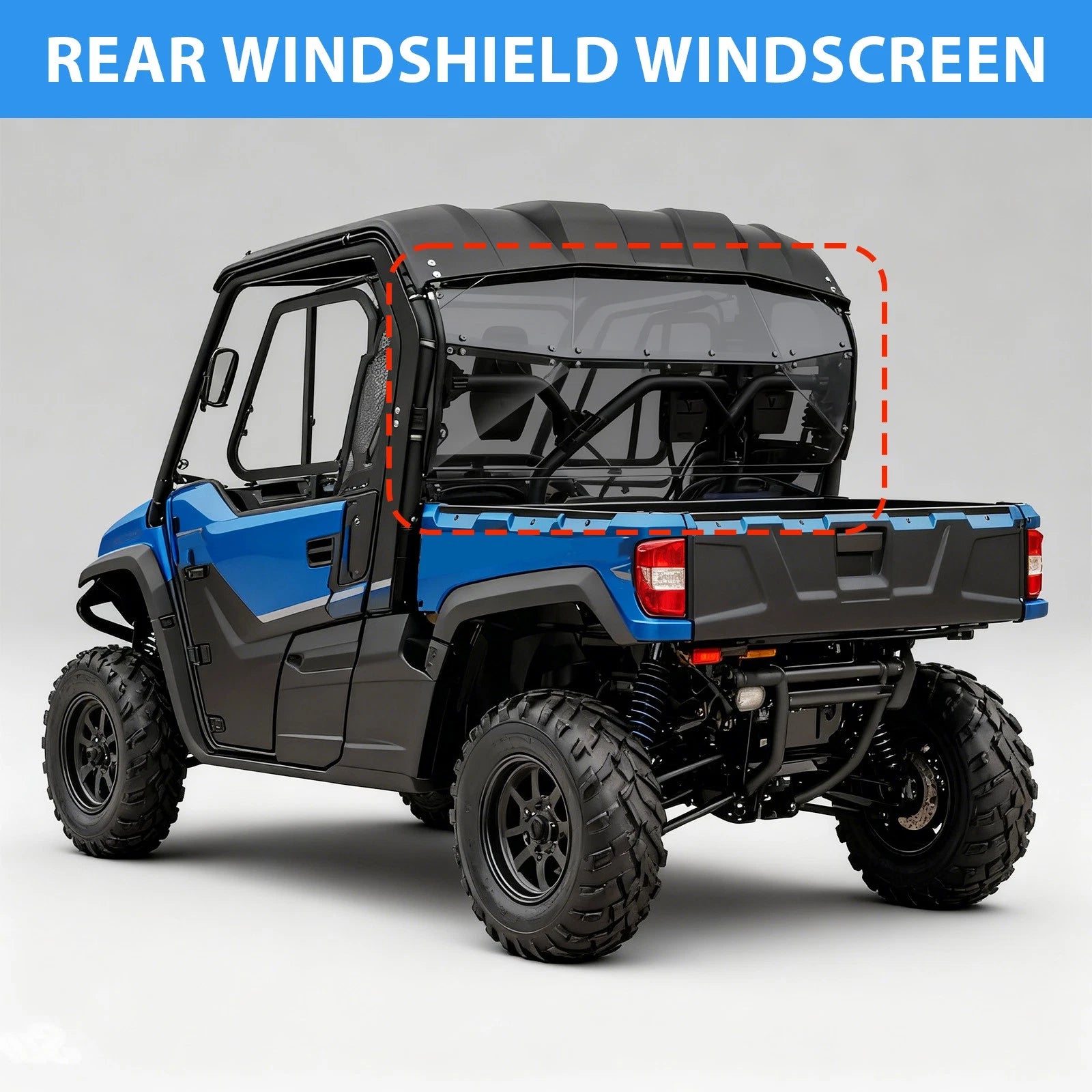 Tinted Rear Windshield for Yamaha Viking 700 (2013–Present)