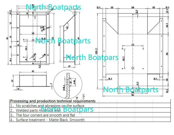 Recessed Easy Boat Trolling Motor Pan for