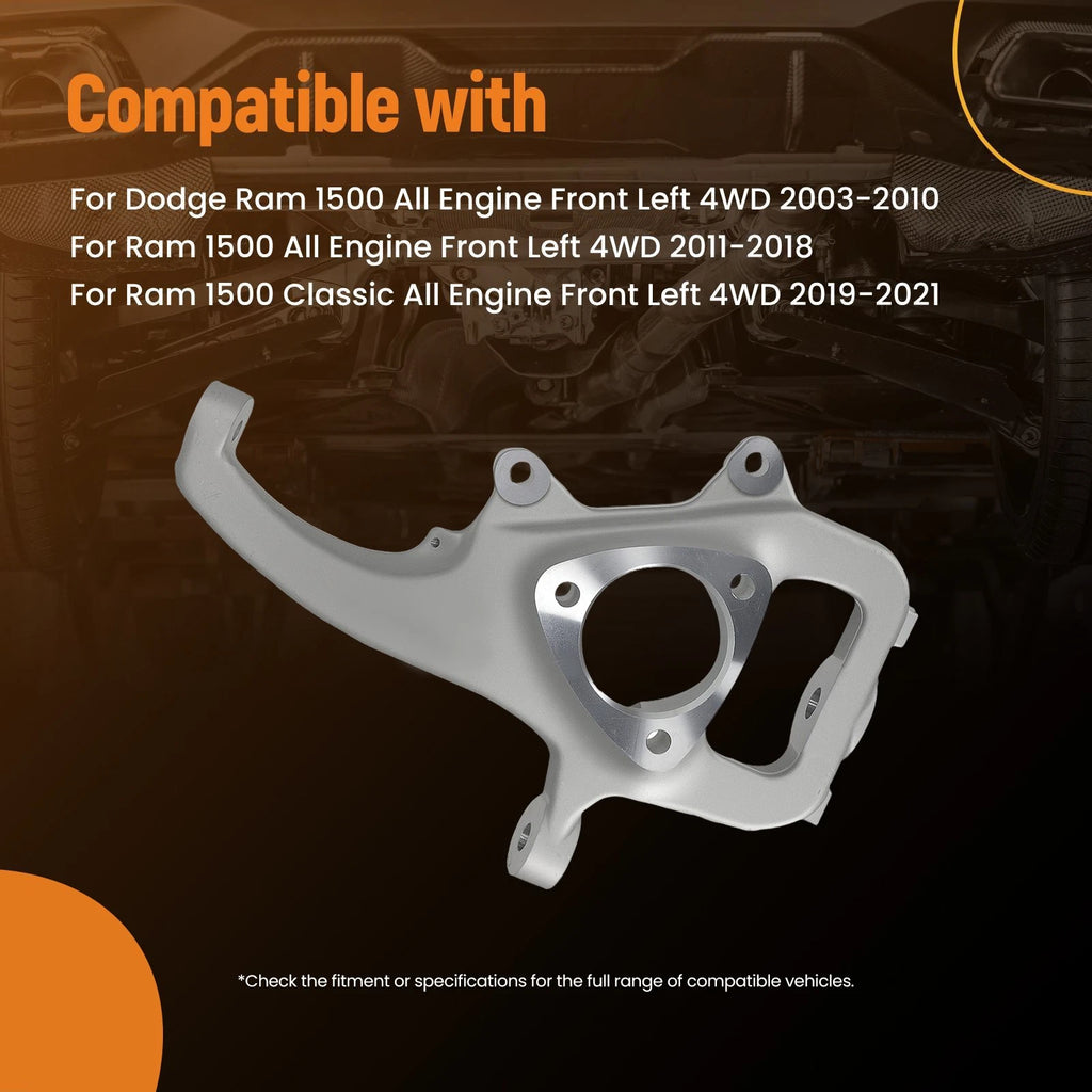 4x4 Front Steering Knuckle for Dodge Ram 1500 (2003–2021)