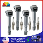 4X Ignition Coils & 4X Spark Plugs for Honda Accord Civic CRV (2008–2018) UF602
