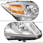 Set of 2 Chrome Headlights for Honda Civic (2012-2015)