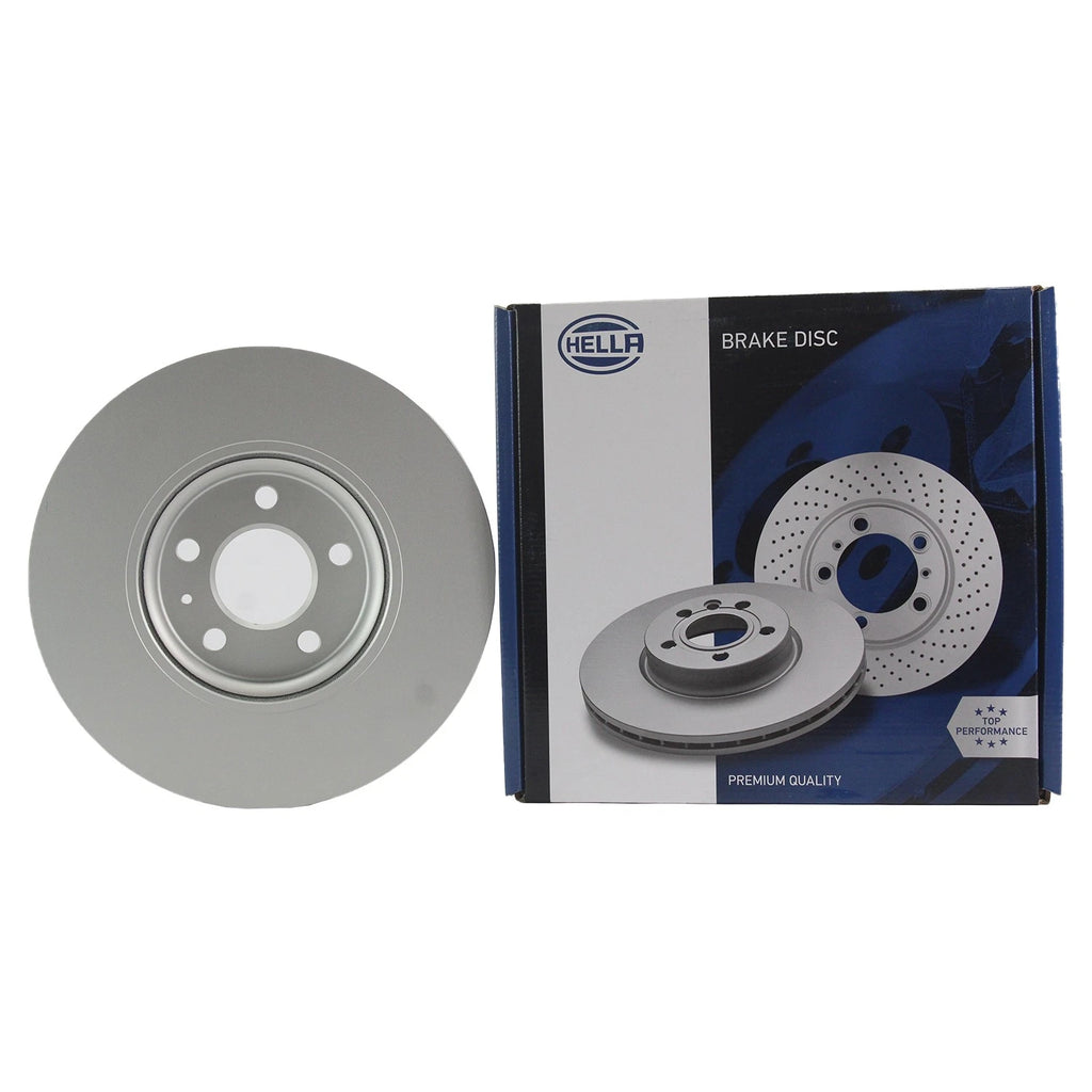 Hella Front Vented 320mm Disc Brake Rotor for Audi A4 A5 A6 Q5 (2008–2020)