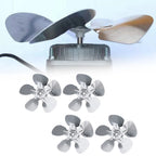 Set of 4 Aluminum Fan Leaf Blades for Refrigerator Cooling Motors
