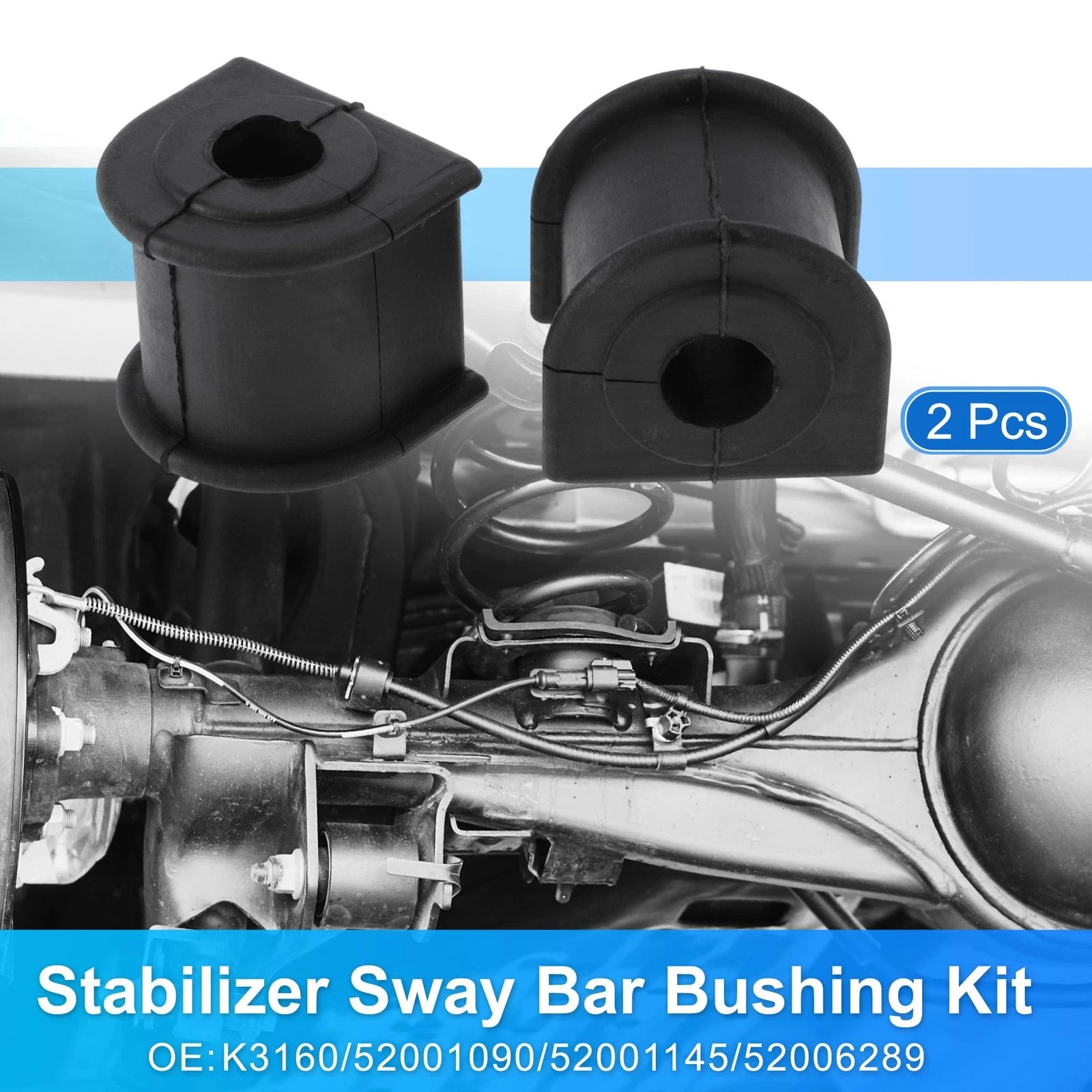 Stabilizer Sway Bar Bushing Kit No.K3160 for Dodge Dakota (2002–2004) Rubber