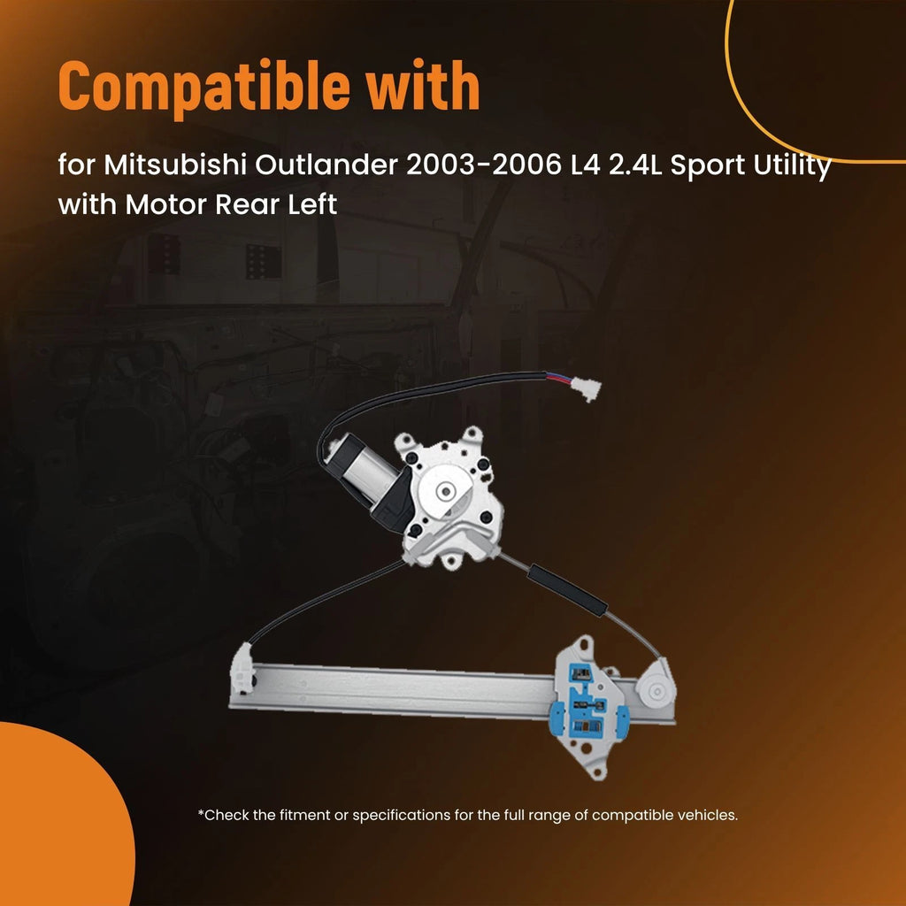 Electric Window Regulator Rear Left for Mitsubishi Outlander (2003–2006) MR573879