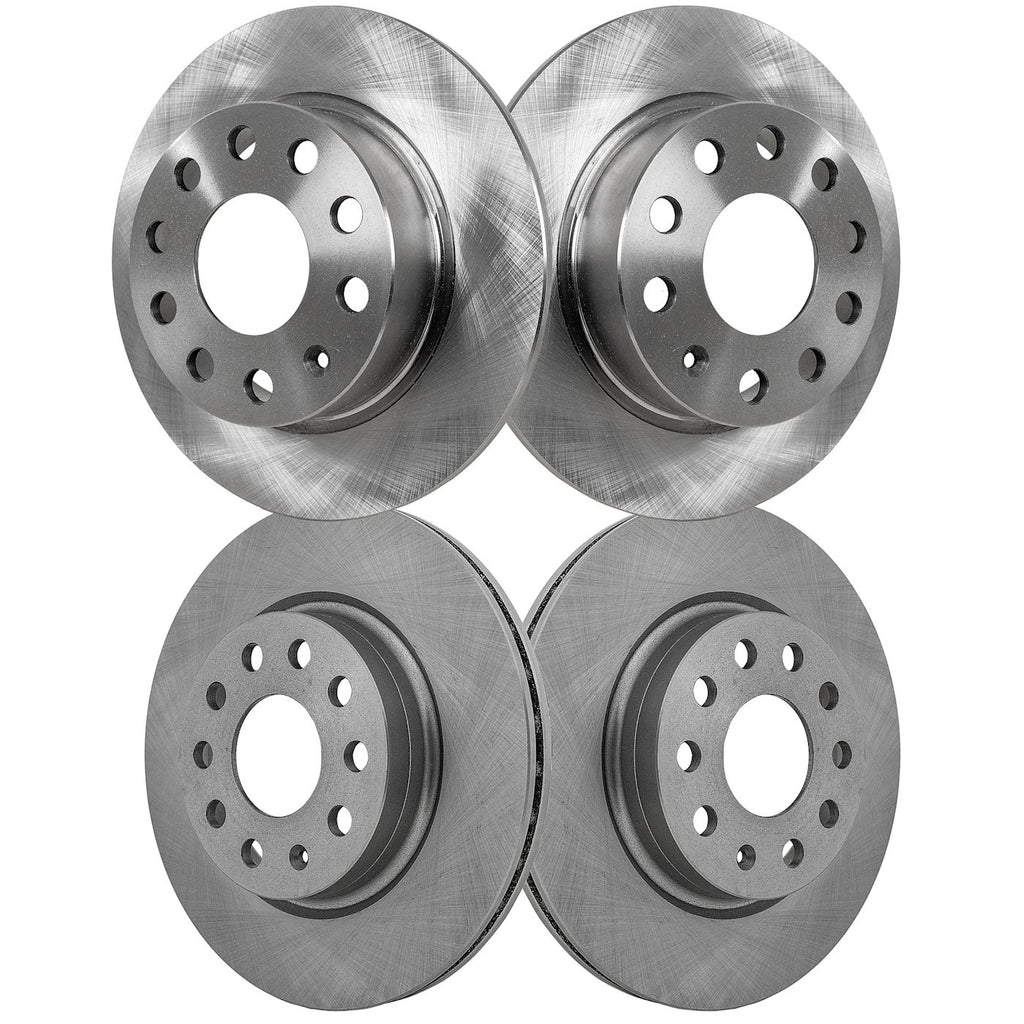 Set of 4 Brake Disc Rotors for VW Sedan Volkswagen Beetle Jetta Golf