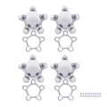 Metal Hub Caps Set of 4 Chrome 5 Lug 4-3/4 for Vintage Spider Wheels (1970–1990)