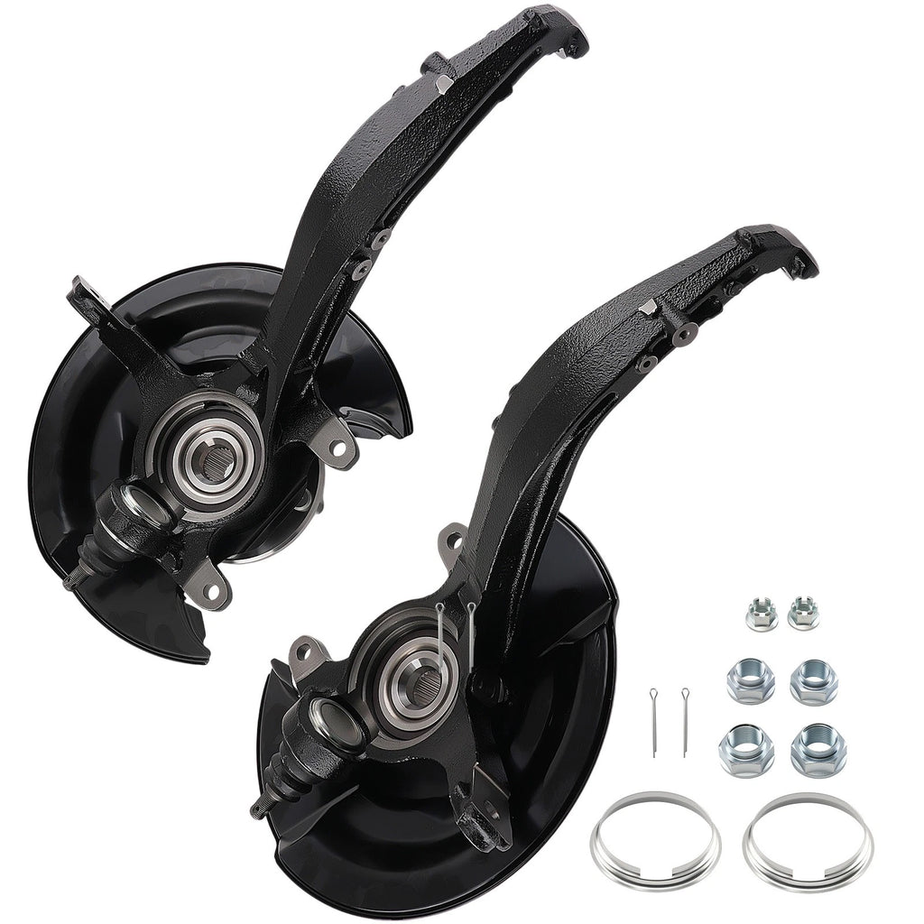Front Wheel Bearing Hub w/ Knuckle Pair for Honda Accord 2003–2007 2.4L