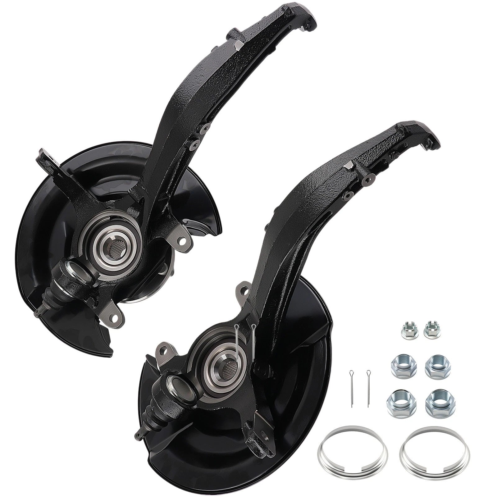 Front Wheel Bearing Hub w/ Knuckle Pair for Honda Accord 2003–2007 2.4L