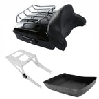 Chopped Trunk Backrest Pad Rack for Harley Fat Boy (2008–2017)