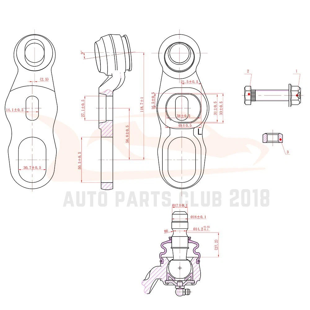Set of 12 Front Ball Joints and Tie Rods for Lincoln Town Car (1991–1994)