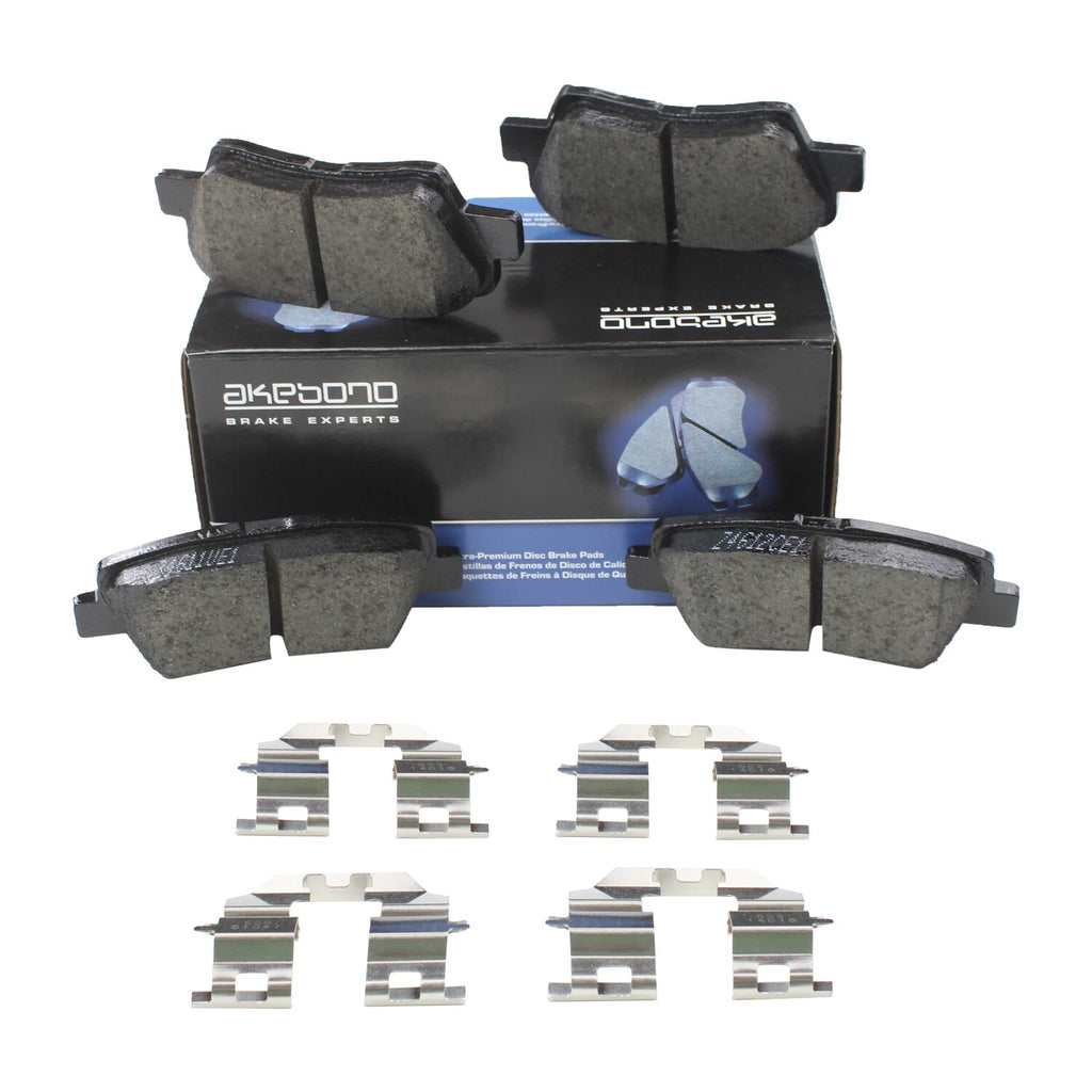 Akebono ProACT Rear Ceramic Brake Pads for Hyundai Azera Sonata Kia Optima Soul (2006–2019)