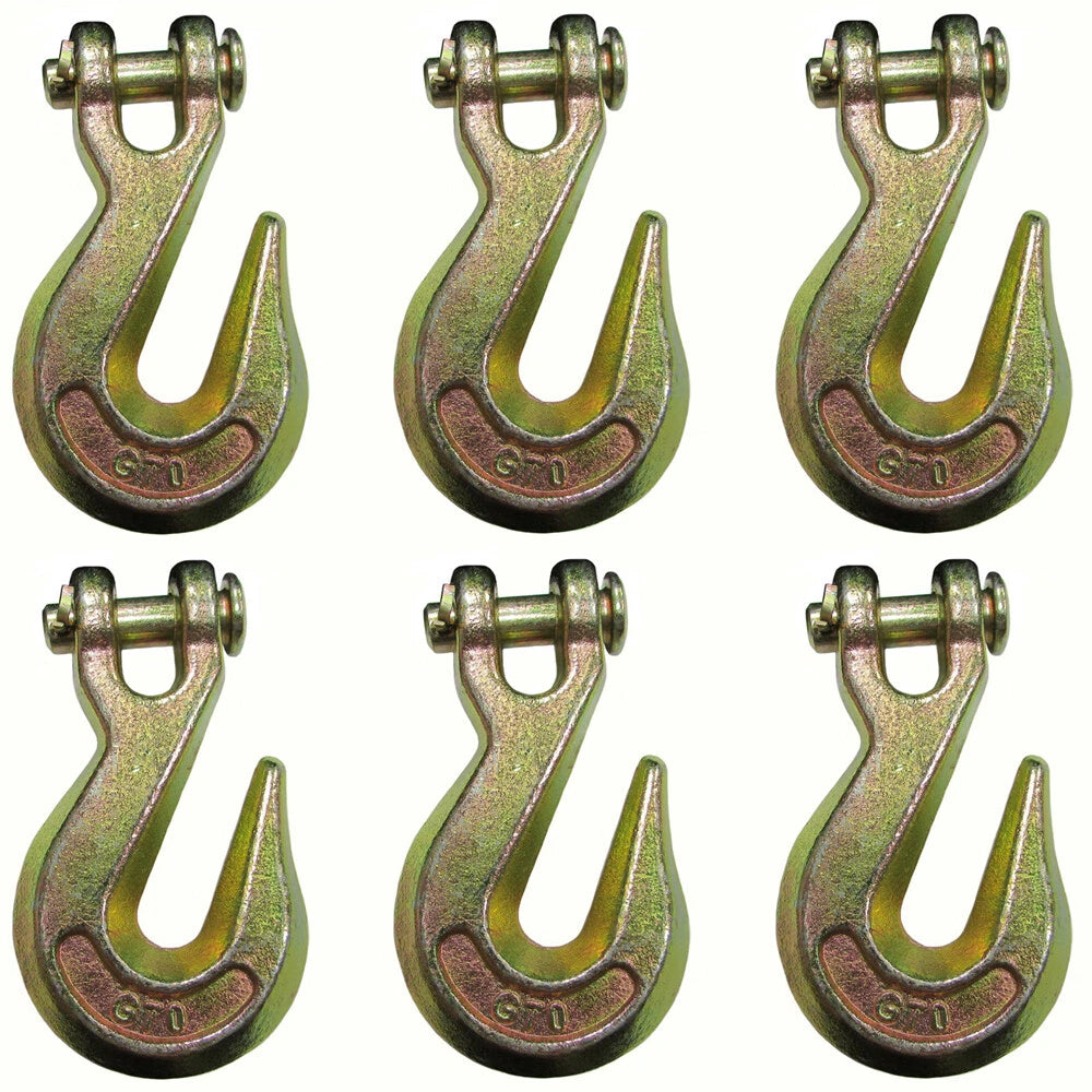 6 Clevis Grab Hooks for G70 Wrecker Tow Chain Flatbed Truck Trailer
