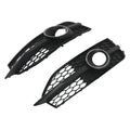 Pair Front Bumper Fog Lamp Grille Cover for Audi A7 S7 (2012–2015) 4G8807682C9B9