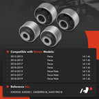 Set of 4 Control Arm Bushings for Nissan Versa (2007–2019)