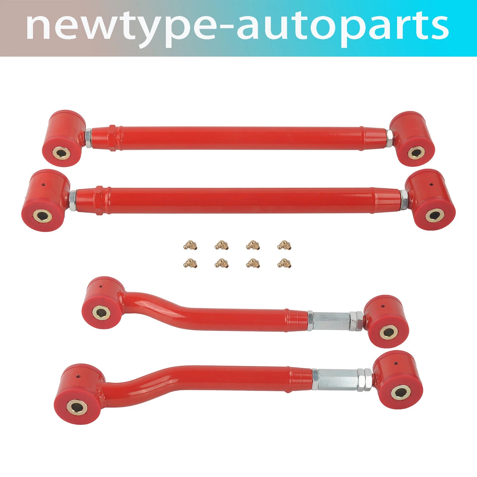 Set of 4 Adjustable Rear Upper & Lower Control Arms for GM SUVs Tahoe (2007–2014)