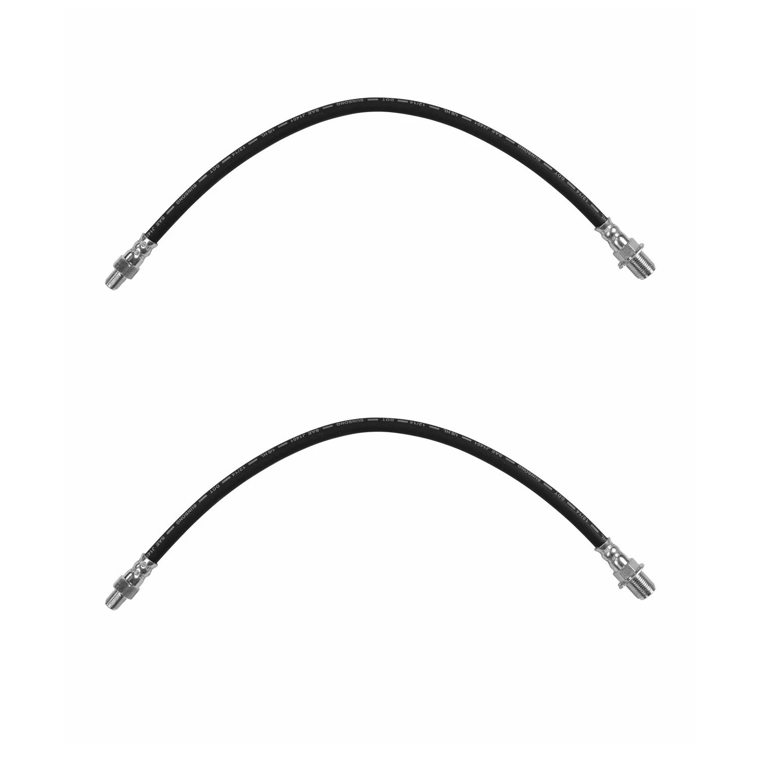 Set of 2 Front Brake Hydraulic Hoses for Dodge B-4 Truck