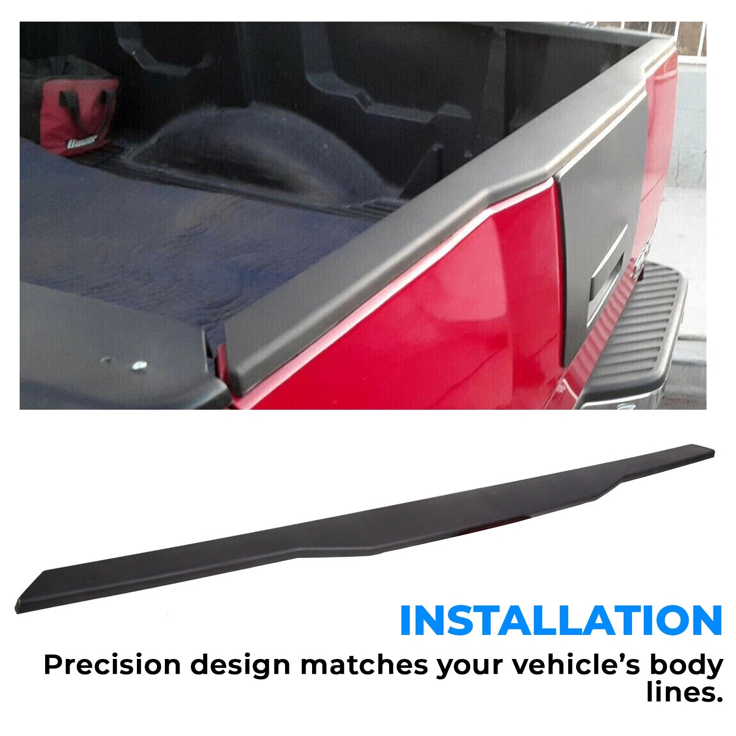 Rear Tailgate Cap Spoiler Cover Trim for Nissan Titan (2004–2012)