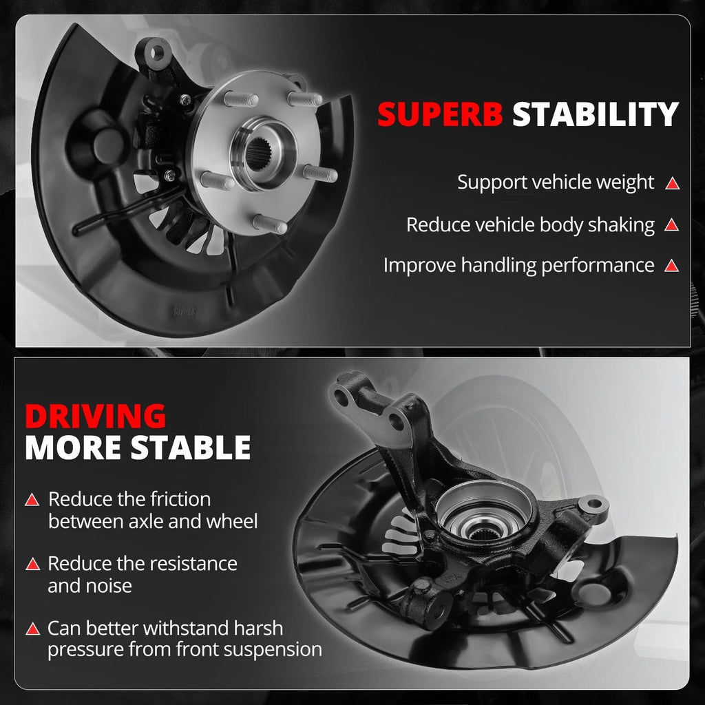 Front Left Loaded Wheel Bearing Hub Knuckle for Toyota Camry (2012–2017)