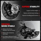 Front Left Loaded Wheel Bearing Hub Knuckle for Toyota Camry (2012–2017)