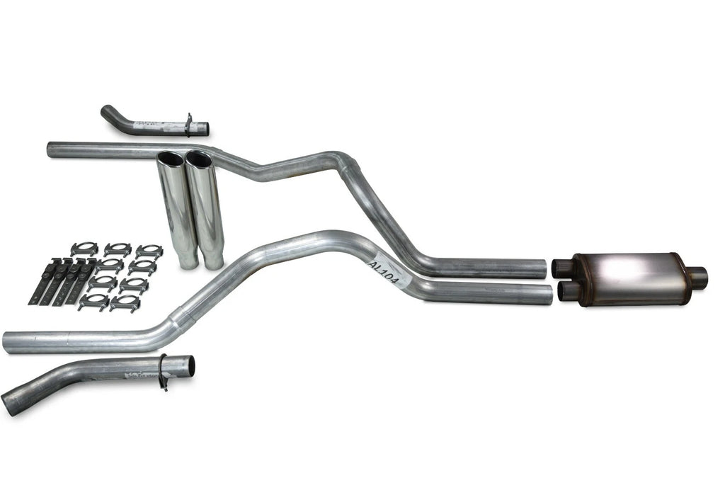 Dual Exhaust Kit for Chevy GMC 1500 (1996–1999) 2.5" Stainless Tips