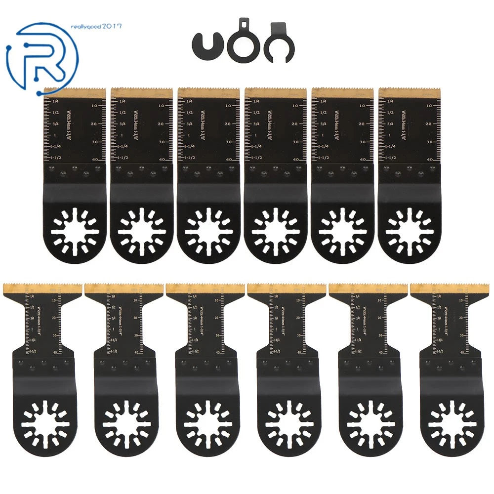 Set of 6 Oscillating Tool Blades for Universal Use (34mm & 44mm)