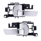 Left & Right Inner Door Handle Chrome for Nissan Navara D40 Frontier(2005–2018)