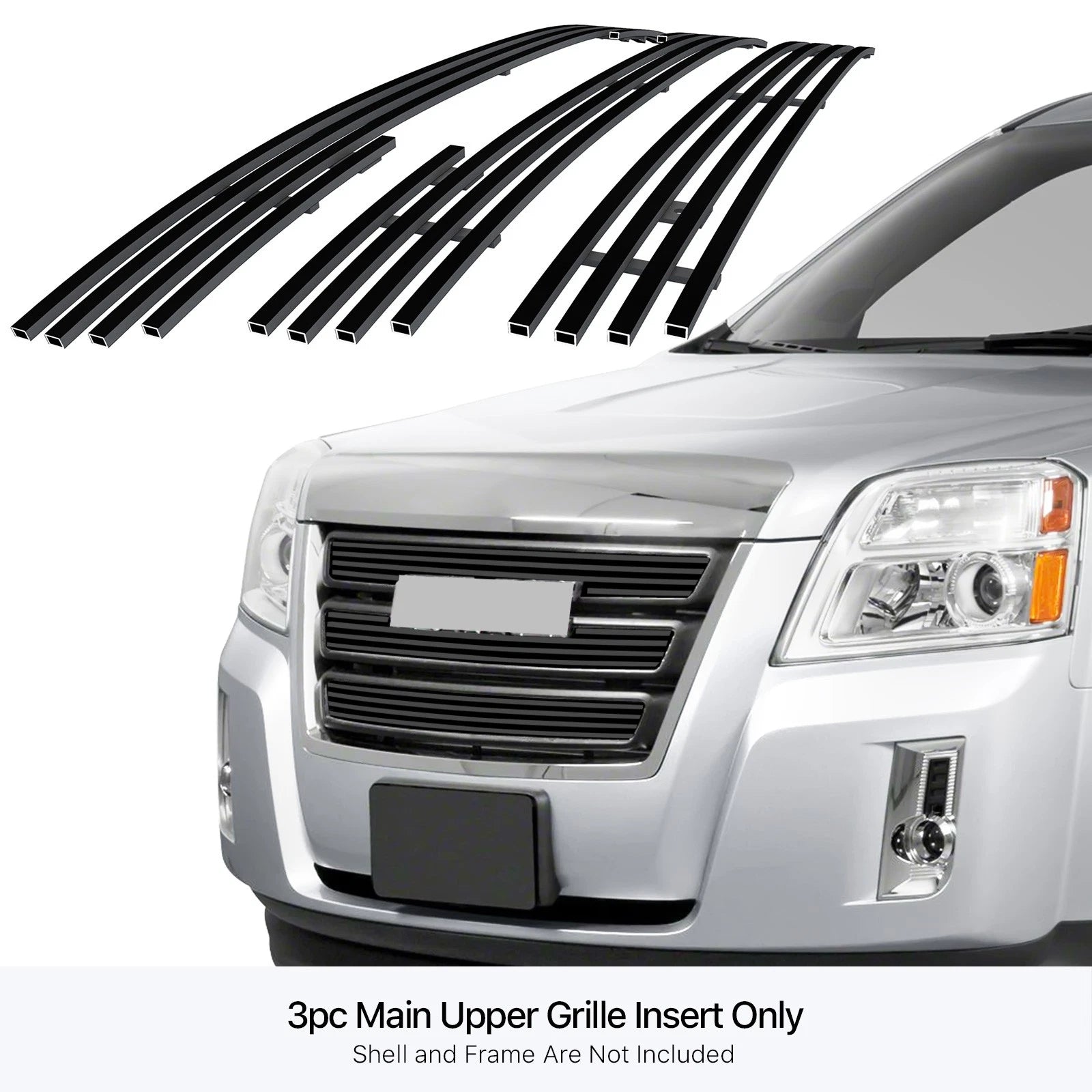 Stainless Steel Black Billet Grille Insert for GMC Terrain (2010-2015)