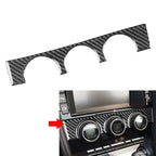 AC climate console knob upper cover trim for Jaguar F-Type (2013–2024) Carbon Black