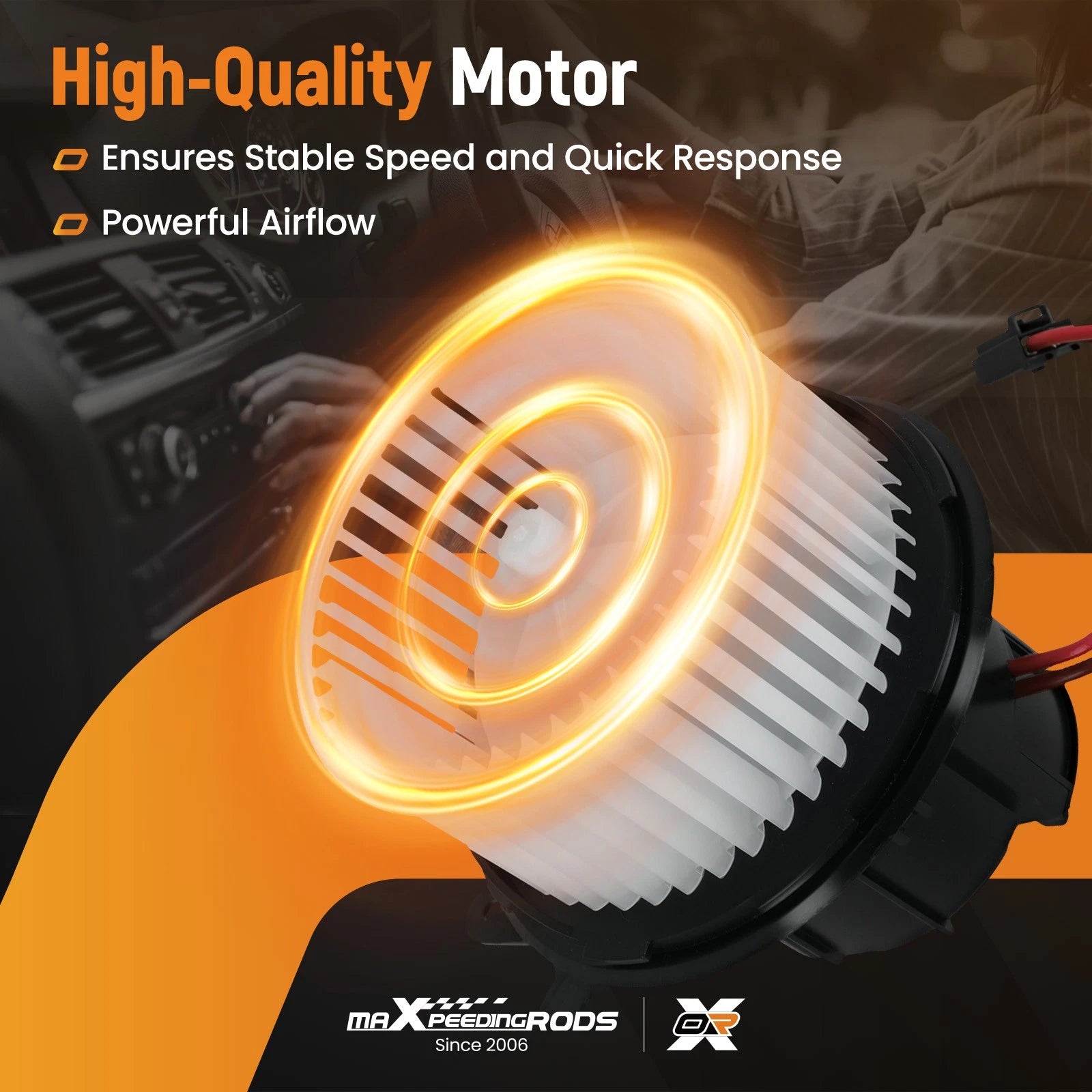 HVAC Blower Motor with Wheel for Mercedes-Benz E400 E500 E550 (2013-2016)