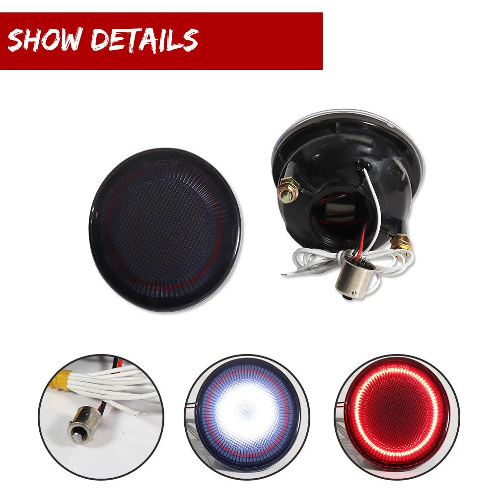 2X Smoke White LED Rear Tailgate Reverse Lights for VW Beetle (1998–2005)