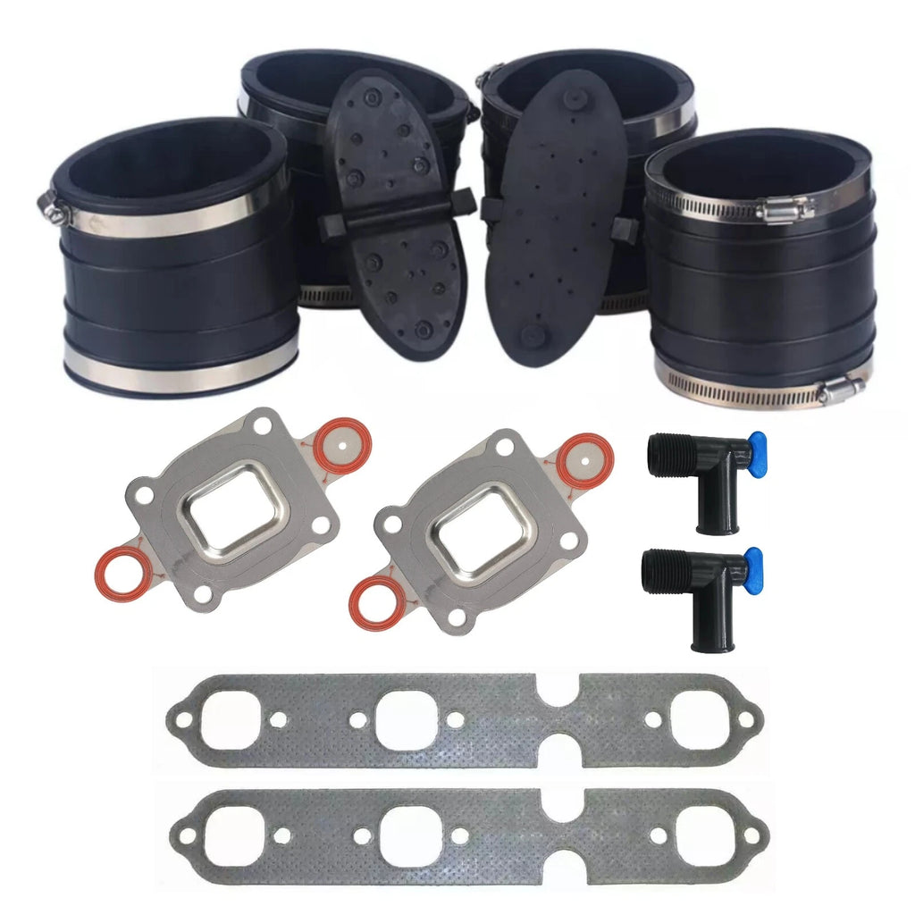 Mercruiser GM V6 Dry Joint Exhaust Bellow Closed Cooling Kit 4" 864850A02 99757 (N/A)