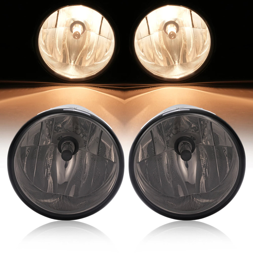 Set of 2 Smoke Fog Lights for Ford F-150 (2006–2010) W/ Bulbs