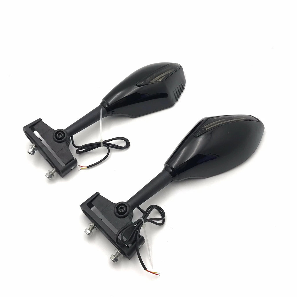 LED Turn Signal Integrated Mirror for Yamaha R6S Suzuki GSXR 600 (2006–2019)