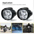 2 x Car Headlights Spot Fog Lights 6-LED Waterproof Work Lamp 12V for ATV