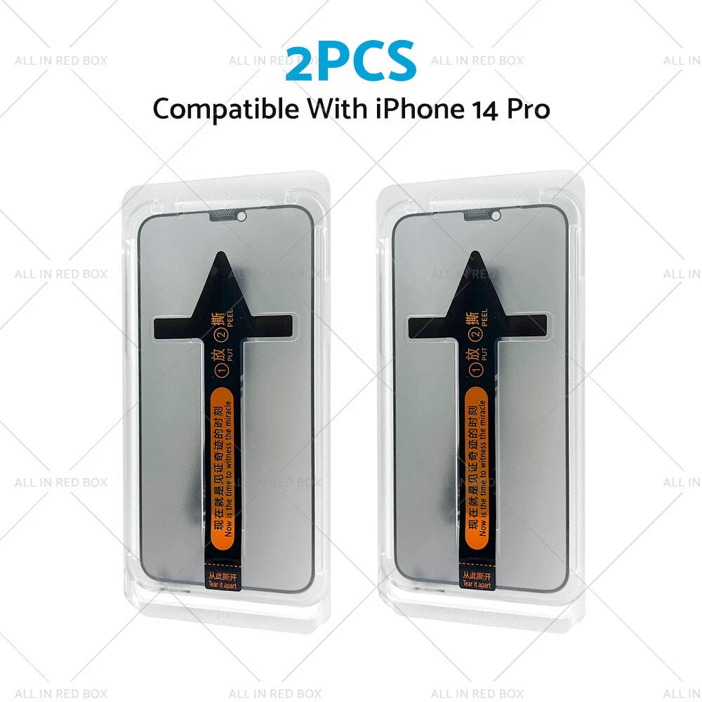 2X Privacy Tempered Glass Screen Protector for iPhone 14 Pro/Max