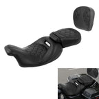 Driver Passenger Seat with Sissy Bar Backrest for Harley Electra Road Glide (2009–2023)