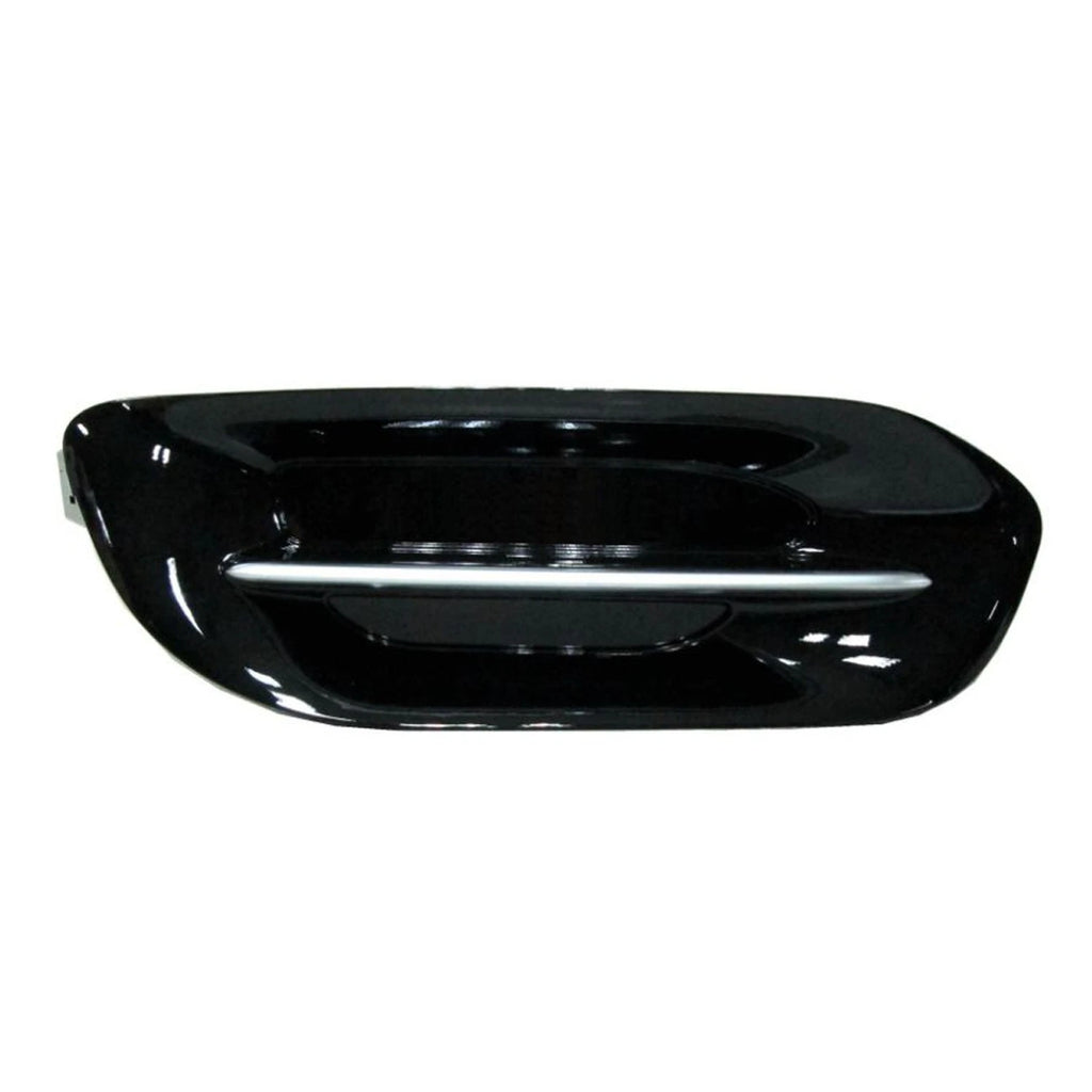 Replacement Black/Silver Gloss/Painted Plastic Driver Side Fog Hole Cover
