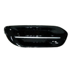 Replacement Black/Silver Gloss/Painted Plastic Driver Side Fog Hole Cover