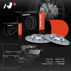 Drilled Brake Rotors + Brake Pads for Ford Escape Lincoln Corsair (2020–2023)