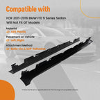 Side Skirt Extension Panels for BMW F10 5 Series Sedan (2011–2016) M5 Style