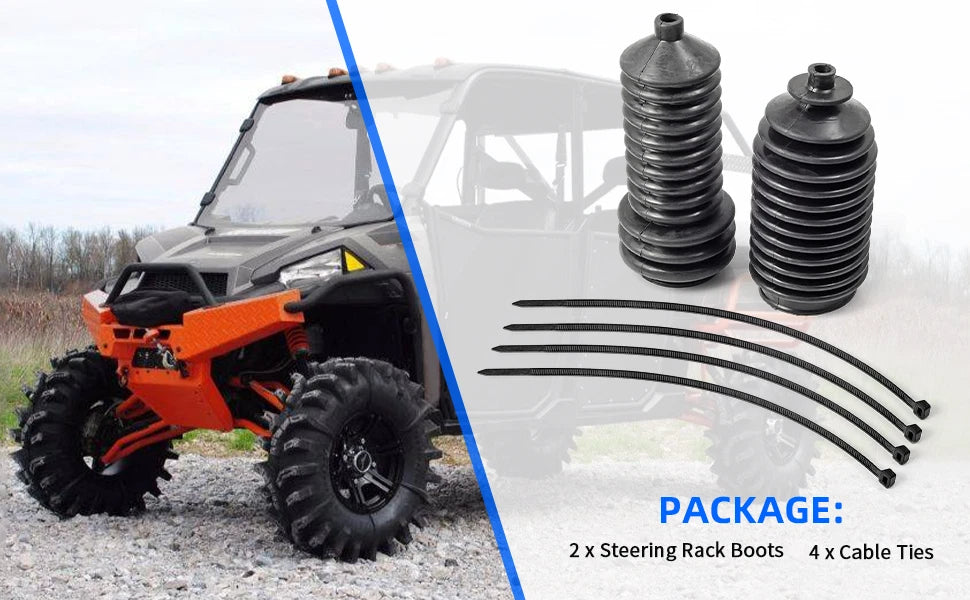 Rack & Pinion Boot Kit for Polaris RZR 570 800 900 1000 (2008-2021)