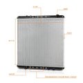 OE Style Aluminum 2-Row Radiator for Western Star 4900EX/4900FA/4900SA (2011–2012)
