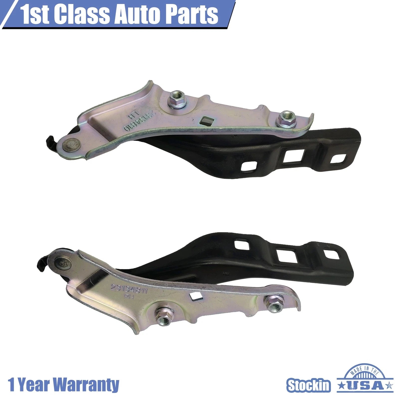 Set of 2 Hood Hinges for Chevrolet Malibu (2016-2017)