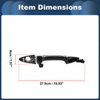 Front Left Door Handle for Kia Rio (2011) - Silver Tone